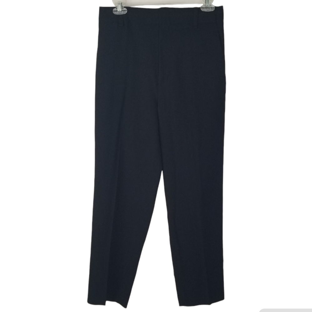Vince Carrot Tapered Leg Ankle Pants Trousers Black Cropped High Waisted Size 6